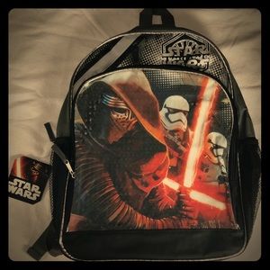 NWT STAR WARS org Disney bookbag size L12”xH16”x4”